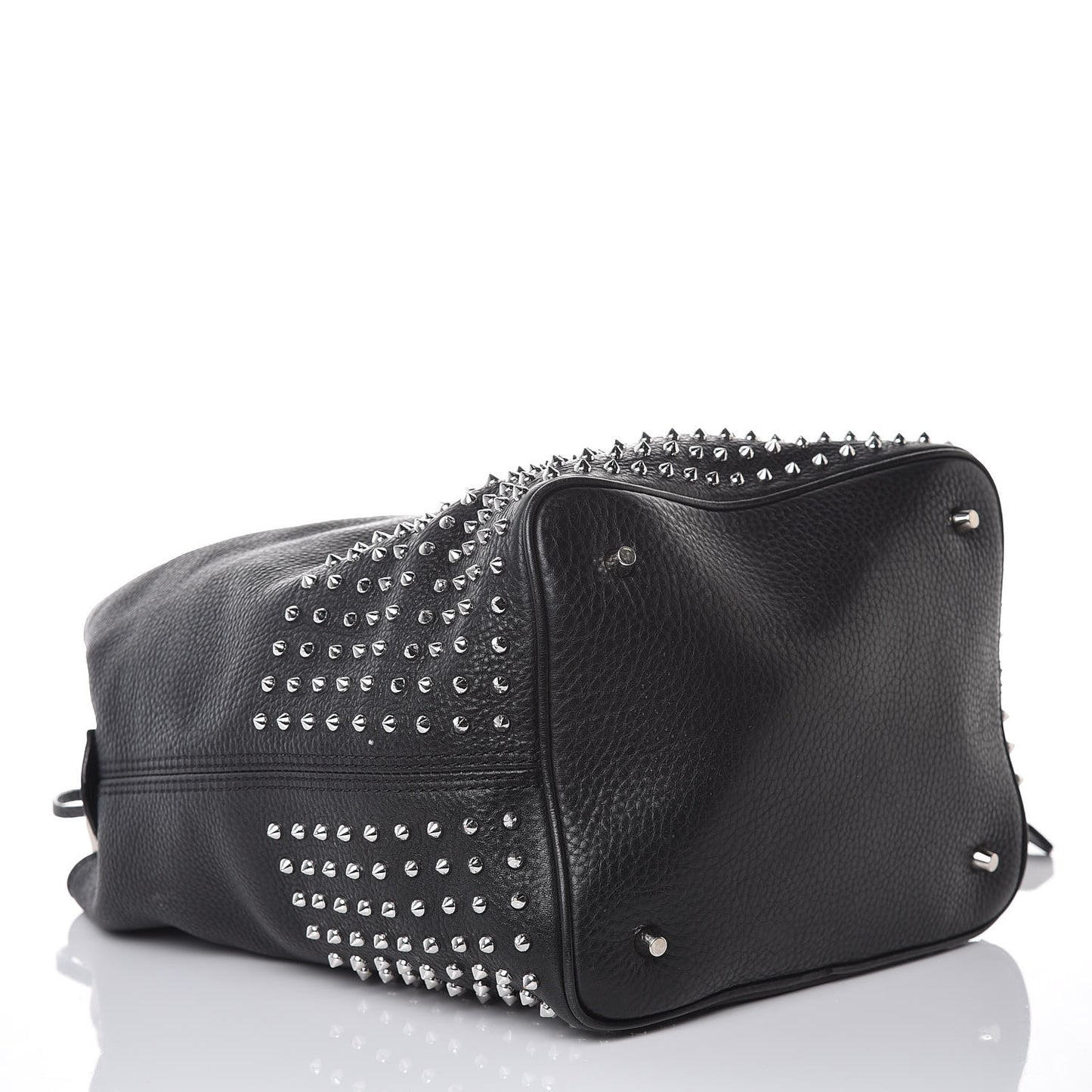 Calfskin Studded Medium Susanna Hobo Black