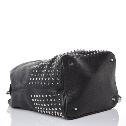 Burberry Calfskin Studded Medium Susanna Hobo Black 4 of 9