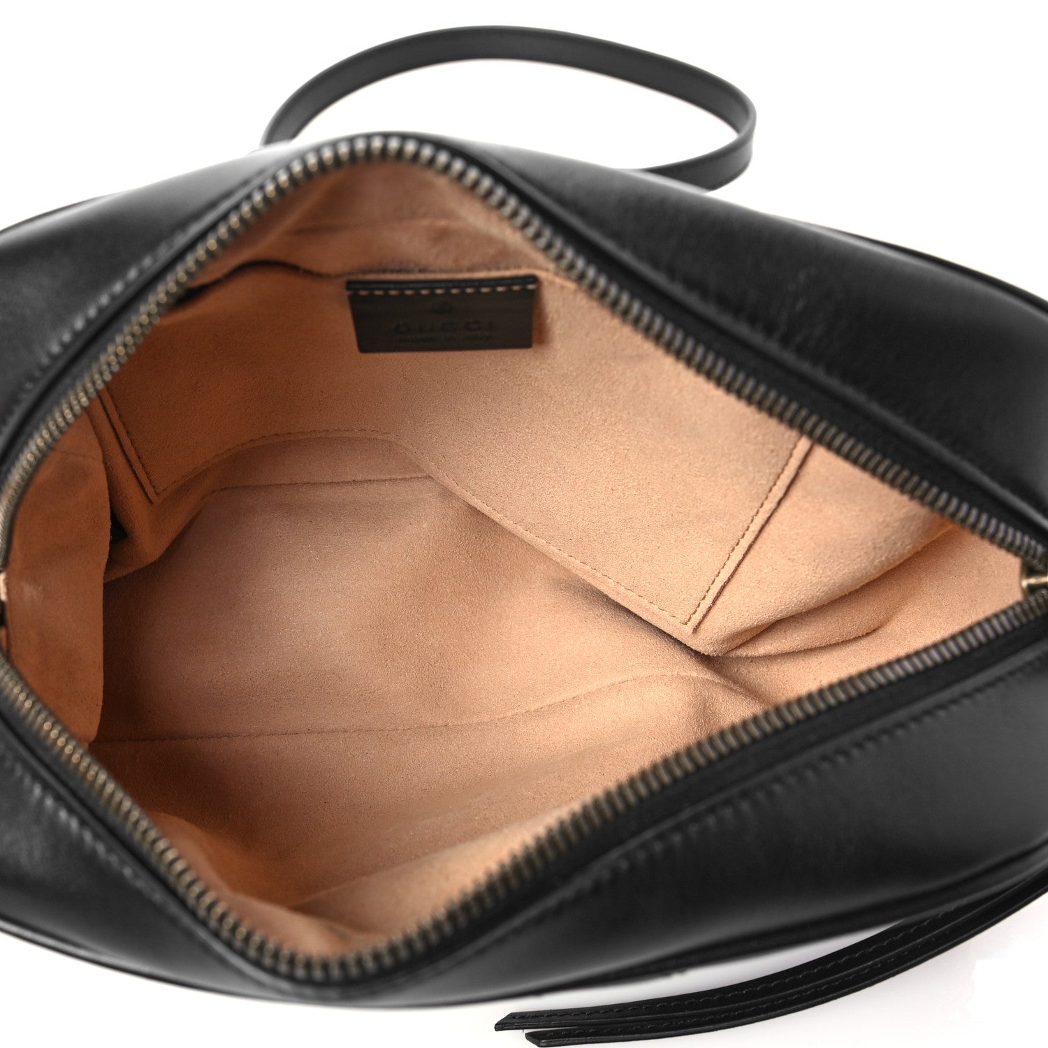Gucci Calfskin Matelasse Small GG Marmont Chain Shoulder Bag Black 5 of 7