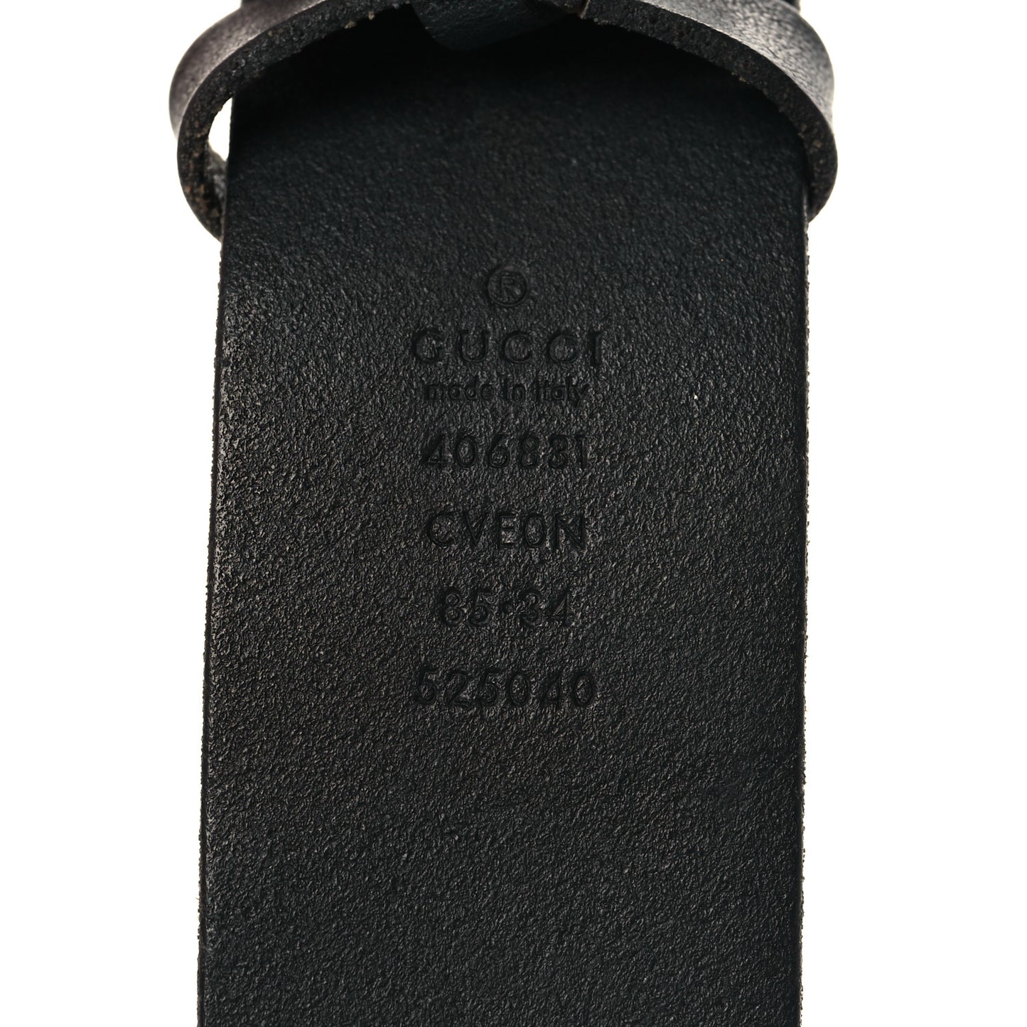 Cuoio Toscano Nickel Double G 40mm Belt 85 34 Black