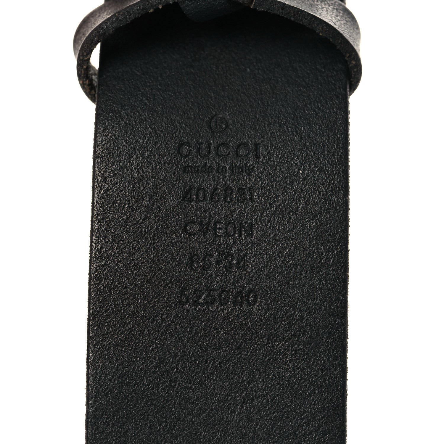 Gucci Cuoio Toscano Nickel Double G 40mm Belt 85 34 Black 4 of 5