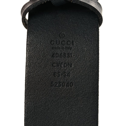 Gucci Cuoio Toscano Nickel Double G 40mm Belt 85 34 Black 4 of 5