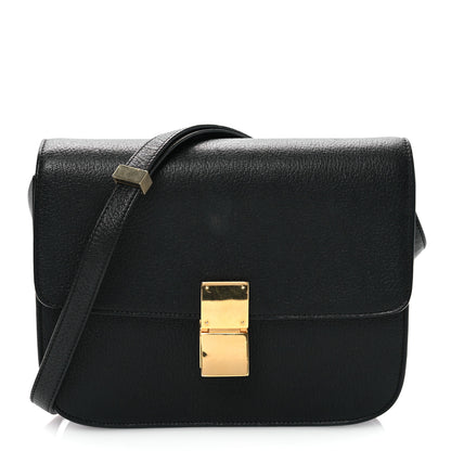 Celine Goatskin Medium Classic Box Flap Bag Black 1 of 11