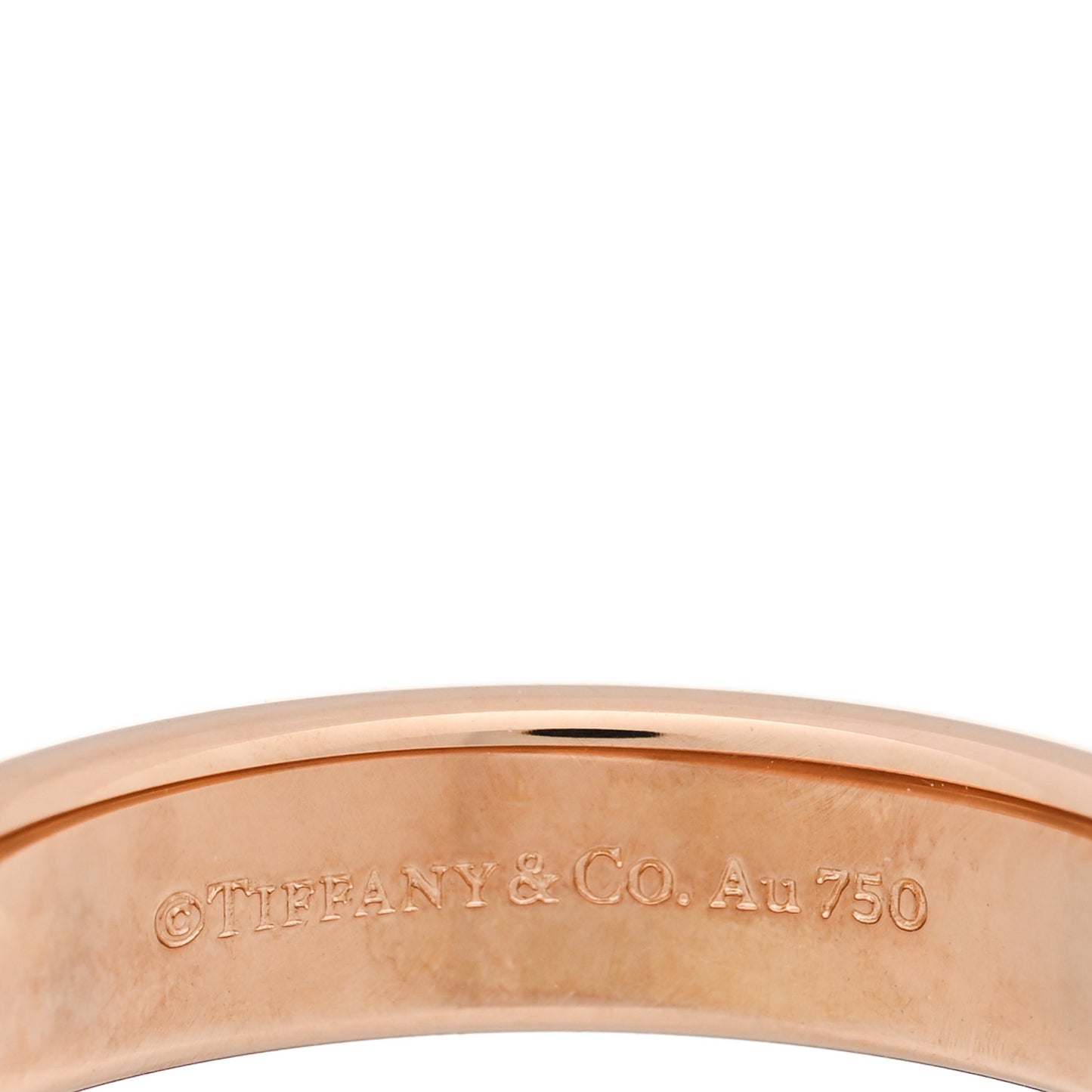 18K Yellow Gold 4.5mm Together Wedding Band Ring 56 7.5