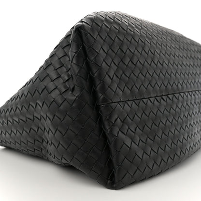 Bottega Veneta Calfskin Intrecciato Pinacoteca Reversible Tote Black Fondant 9 of 10