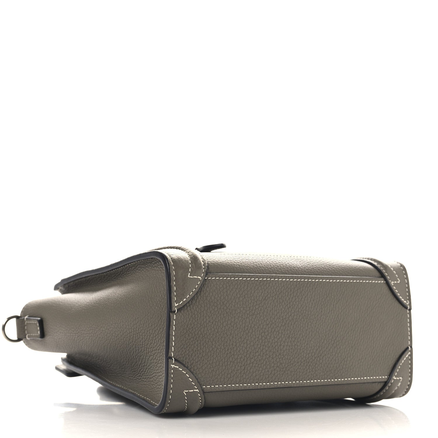 Celine Drummed Calfskin Nano Luggage Souris 4 of 11