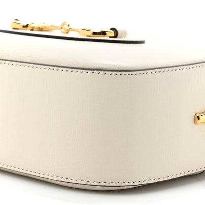 Gucci Azalea Calfskin Mini Horsebit 1955 Camera Shoulder Bag Mystic White 9 of 11