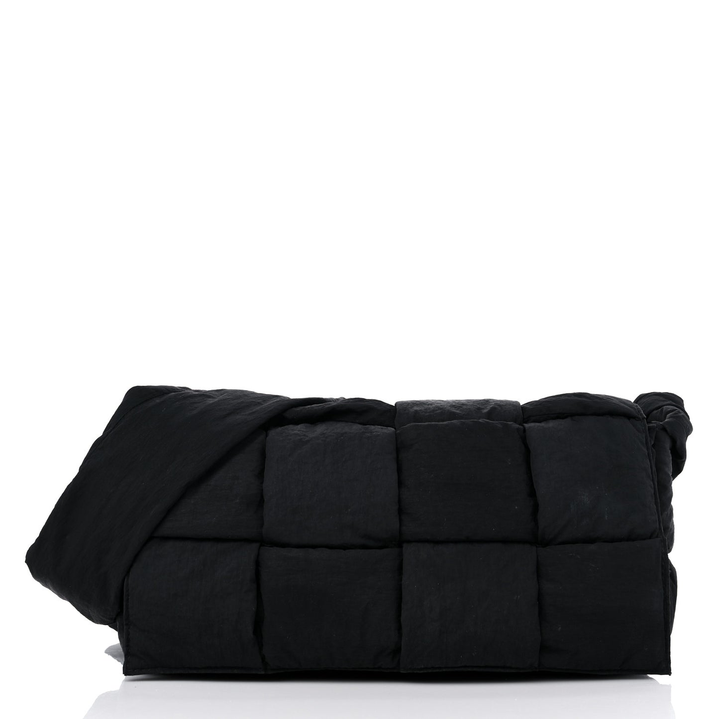Nylon Intrecciato Padded Tech Cassette Bag Black