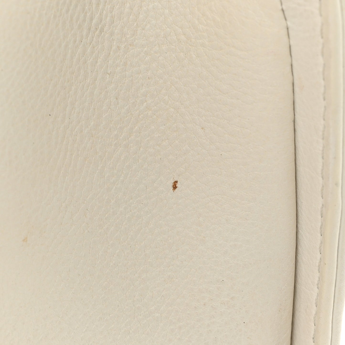 Calfskin Double Stitch Medium Boy Flap White