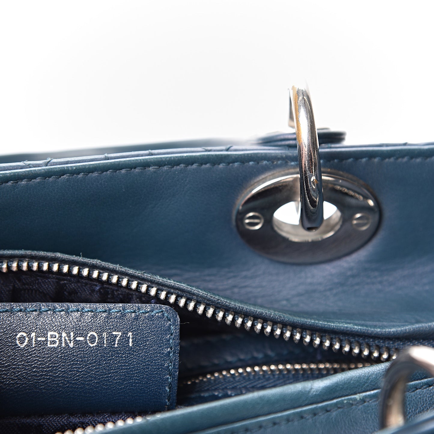 Lambskin Cannage Medium Lady Dior Navy