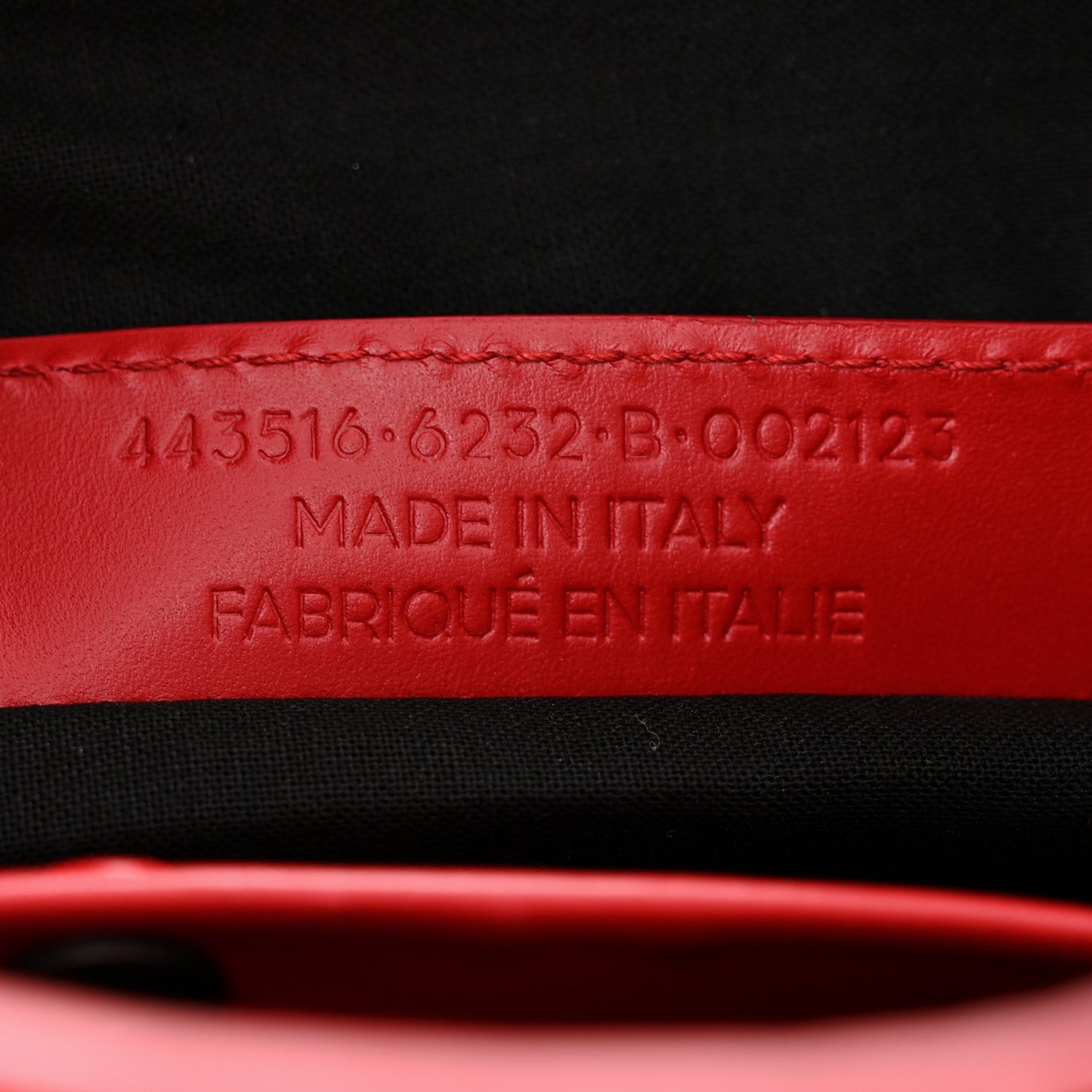Calfskin Love Perforated Blackout Hardware S City Rouge Profond