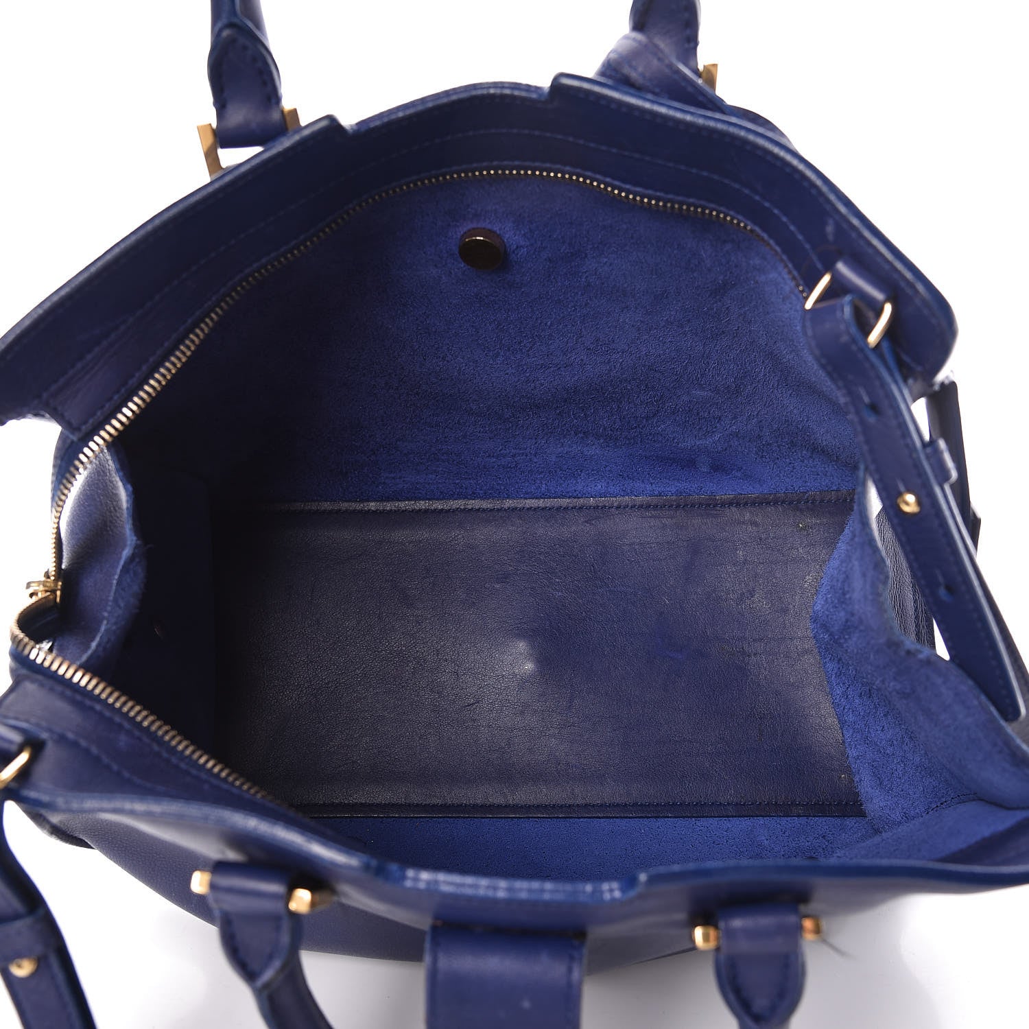 Saint Laurent Calfskin Small Classic Y Cabas Royal Blue 5 of 31