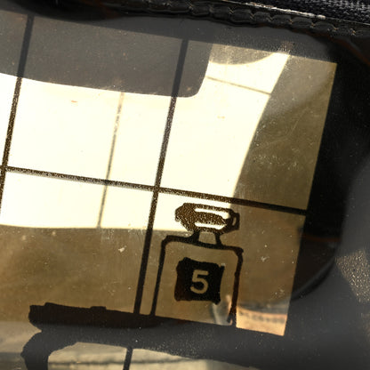 Chanel Vinyl Coco Window Cosmetic Pouch Black 8 of 8