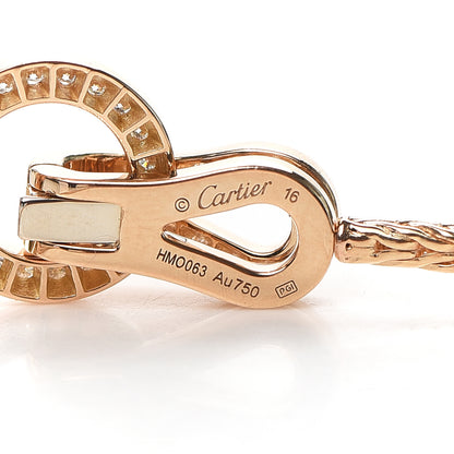 Cartier 18K Yellow Gold Diamond Agrafe Bracelet 5 of 6