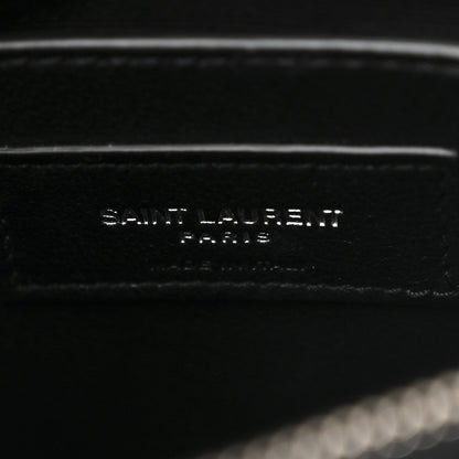 Saint Laurent Calfskin Y Quilted Monogram Small Loulou Chain Satchel Black 7 of 11