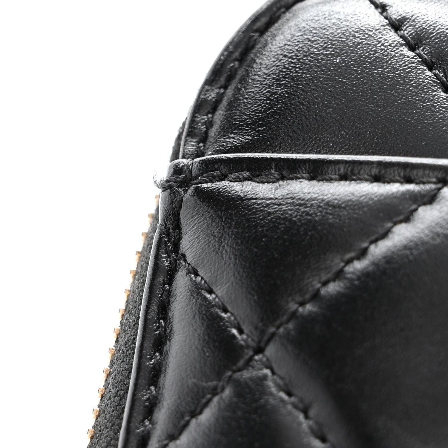 Chanel Shiny Calfskin Quilted Top Handle Vanity Black 13 of 13