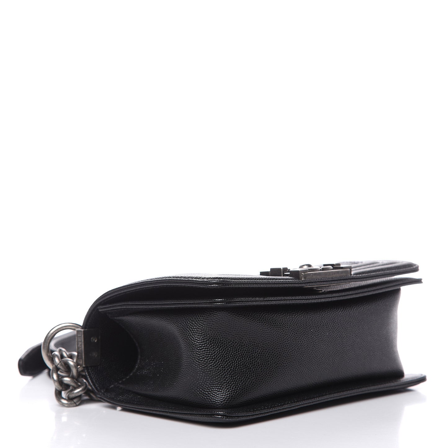 Caviar Quilted Small Boy Flap Black