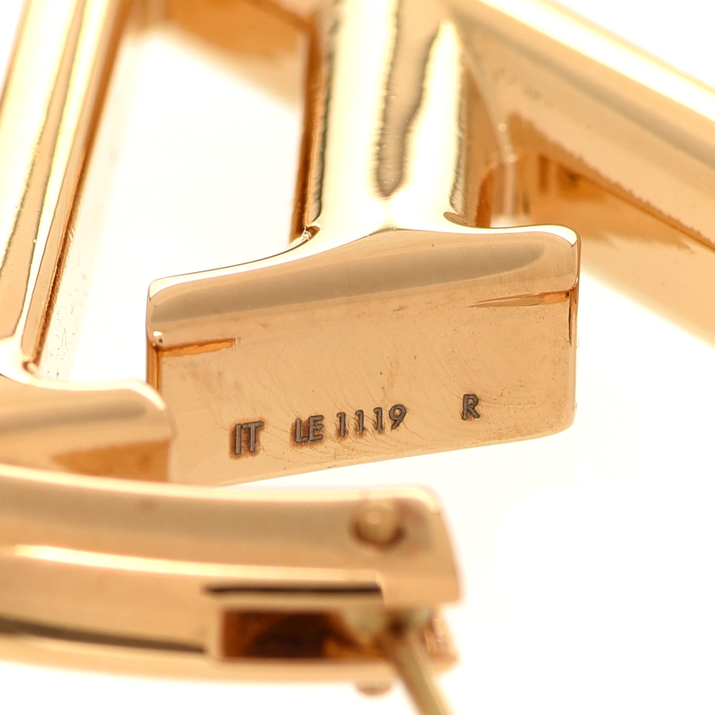 Metal Louise Hoop Earrings Gold