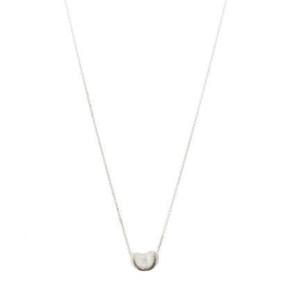 Tiffany Sterling Silver 11mm Elsa Peretti Bean Pendant Necklace 1 of 5