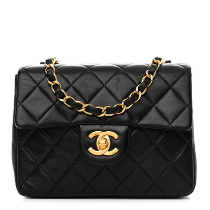 Chanel Lambskin Quilted Mini Square Flap Black 1 of 12