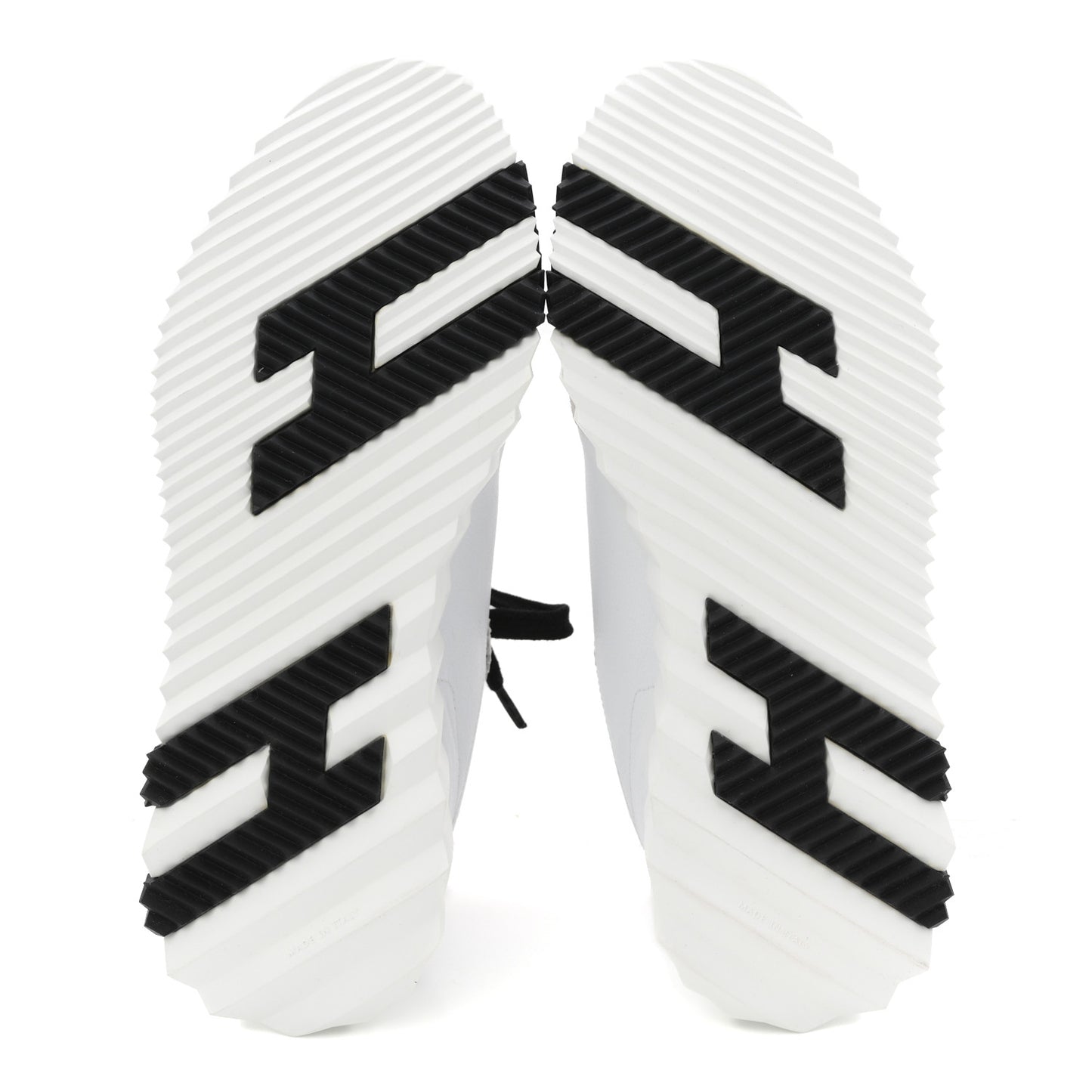 Sport Goatskin Suede Goatskin Bouncing Sneakers 38.5 White Black