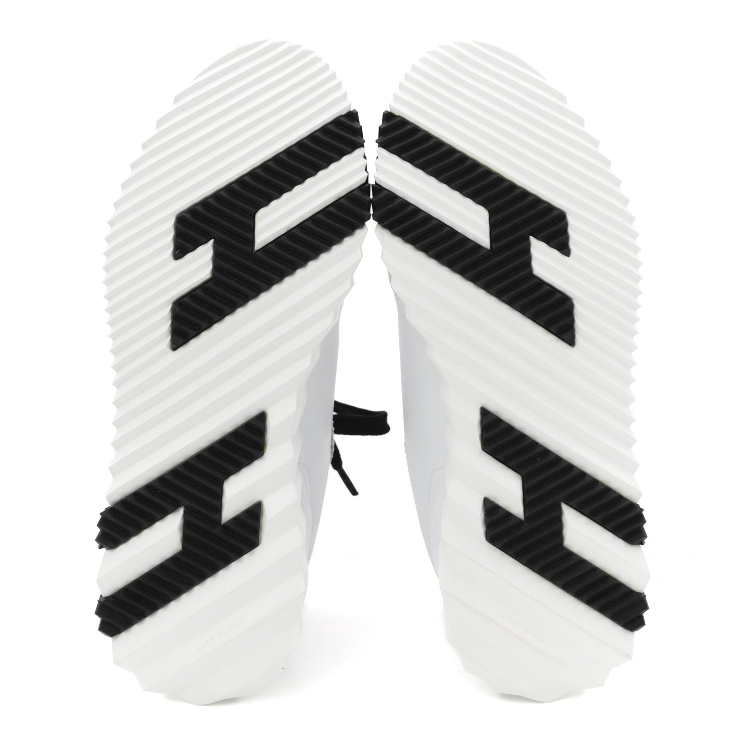 Hermes Sport Goatskin Suede Goatskin Bouncing Sneakers 38.5 White Black 6 of 9