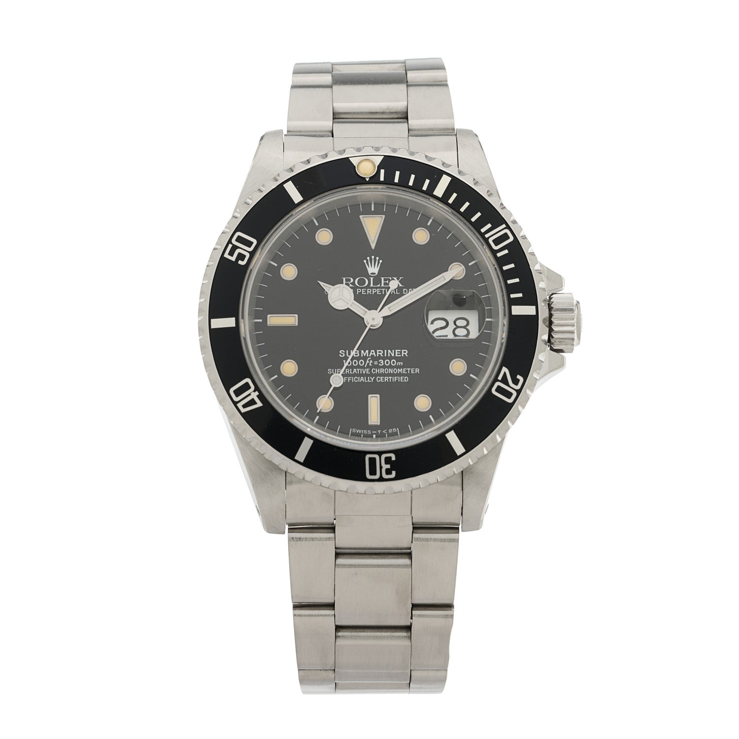 Rolex Stainless Steel 40mm Oyster Perpetual Submariner Date Watch Black 16610 1 of 4