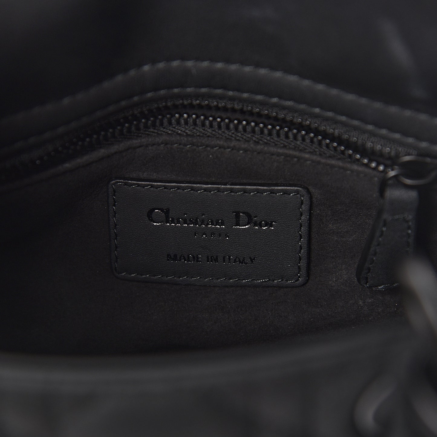 Ultra Matte Calfskin Cannage Mini Lady Dior Black