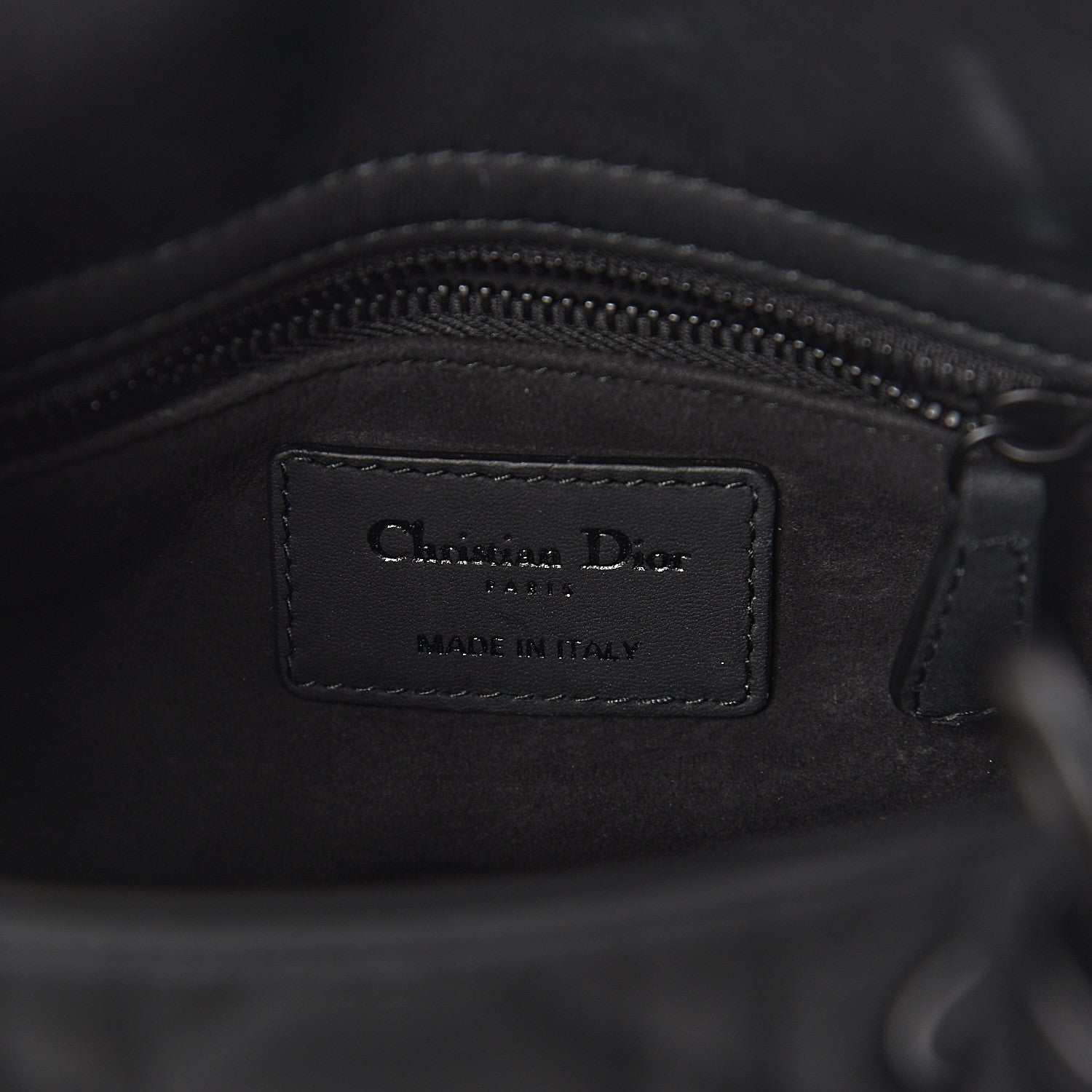 Christian Dior Ultra Matte Calfskin Cannage Mini Lady Dior Black 6 of 10