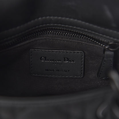 Christian Dior Ultra Matte Calfskin Cannage Mini Lady Dior Black 6 of 10