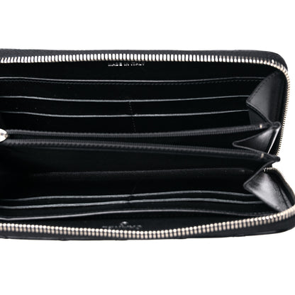 Chanel Patent Quilted Large Gusset Zip Around Wallet Black 5 of 11