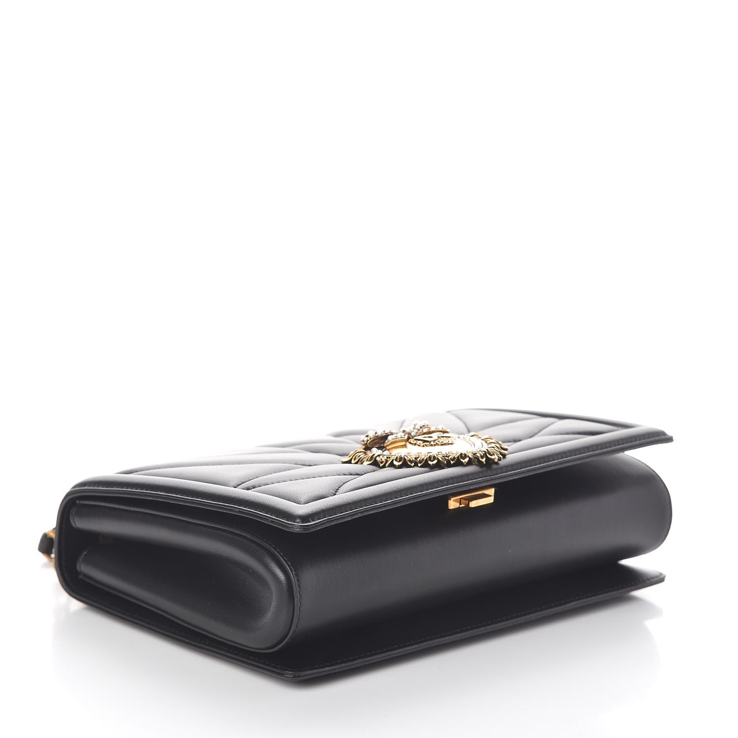 Dolce & Gabbana Calfskin Large Devotion Bag Black 4 of 8