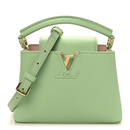 Louis Vuitton Taurillon Mini Capucines Vert Pomme 1 of 9