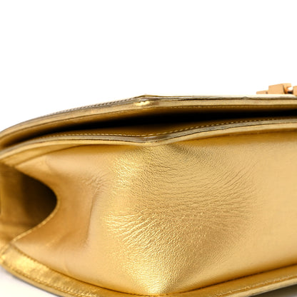 Chanel Metallic Patent Calfskin Quilted Medium Boy Flap Gold 8 of 16
