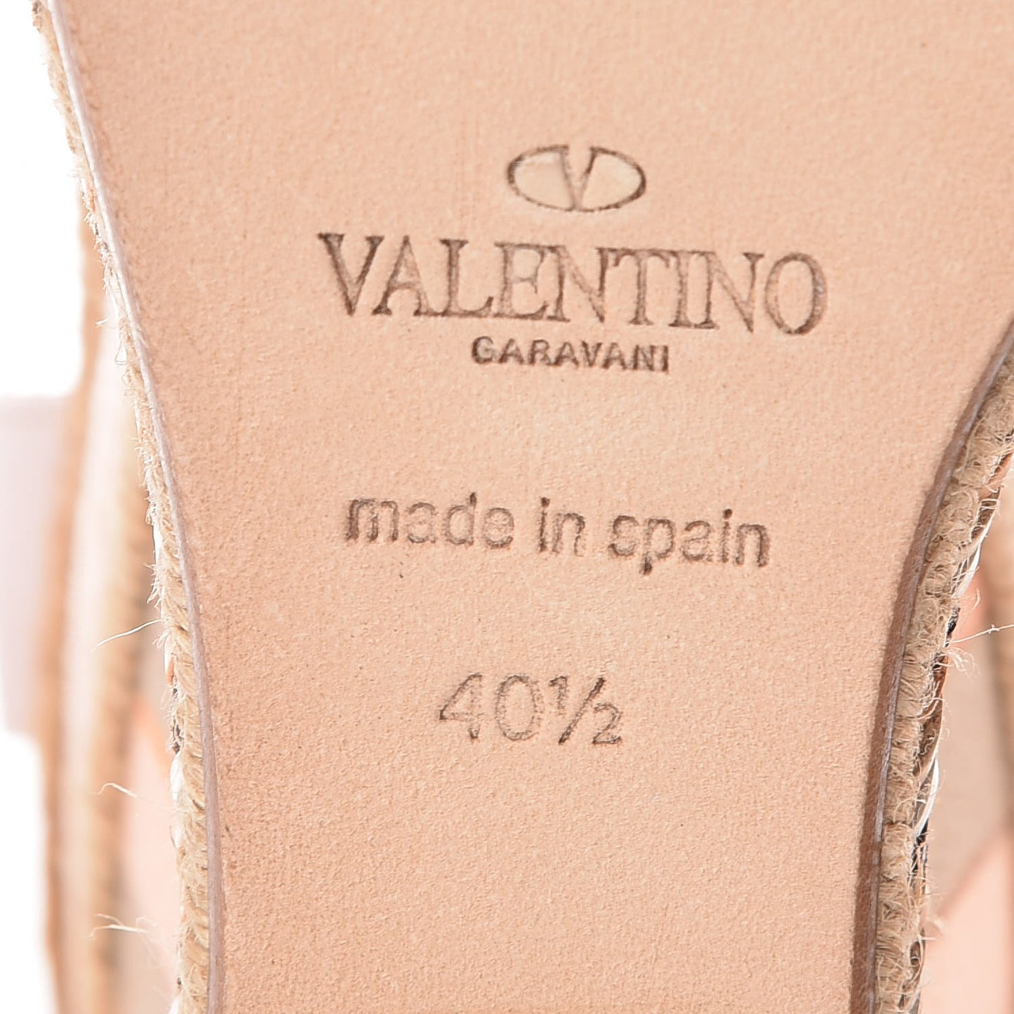 Calfskin Canvas Native Couture 1975 Espadrille Wedge Sandals 40.5 Water Rose Multicolor