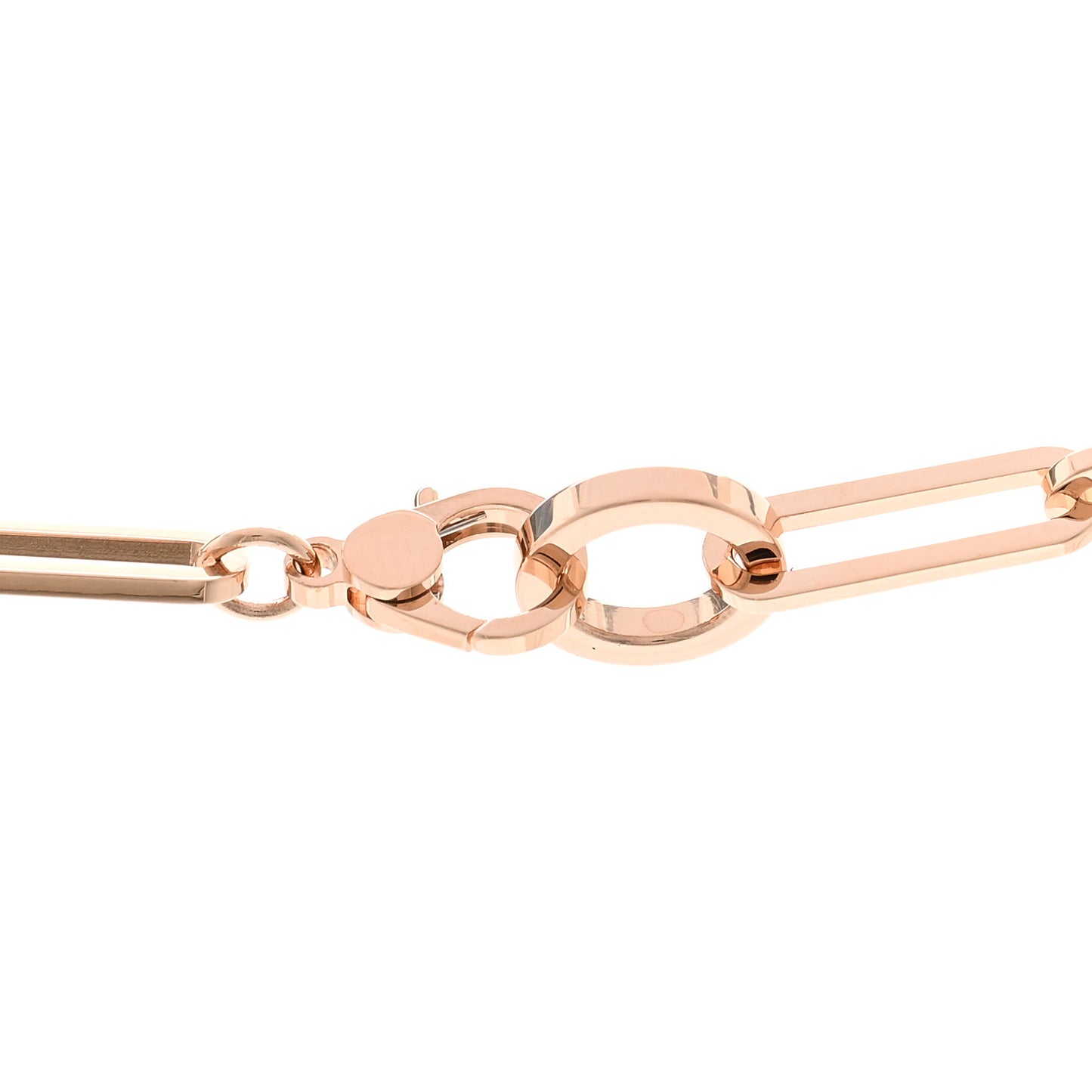 18K Rose Gold Diamond Pave Kelly Chaine Choker Necklace