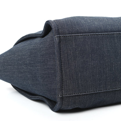 Chanel Denim Medium Deauville Tote Dark Blue 8 of 9