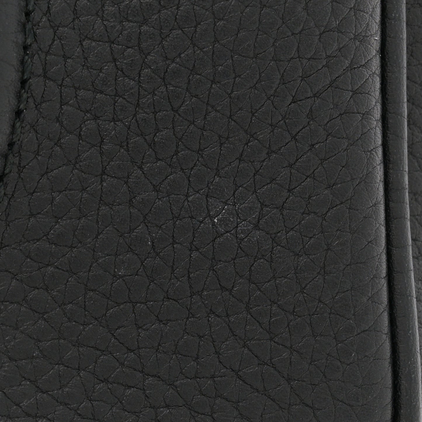 Pebbled Calfskin Small Soho Disco Bag Black