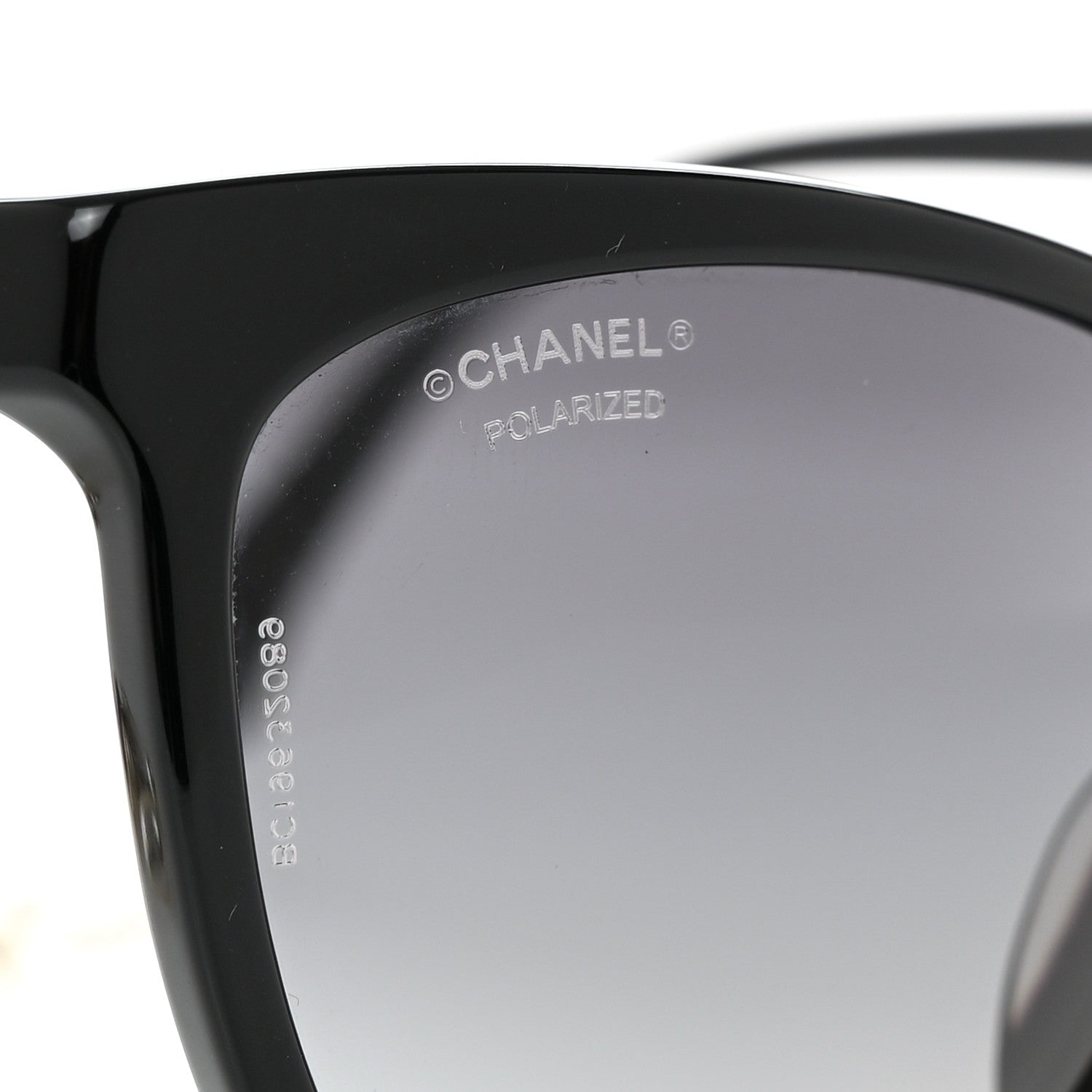 Chanel Acetate Polarized Fantasy Pearl Cat Eye Sunglasses 5341-H-A Black 8 of 9