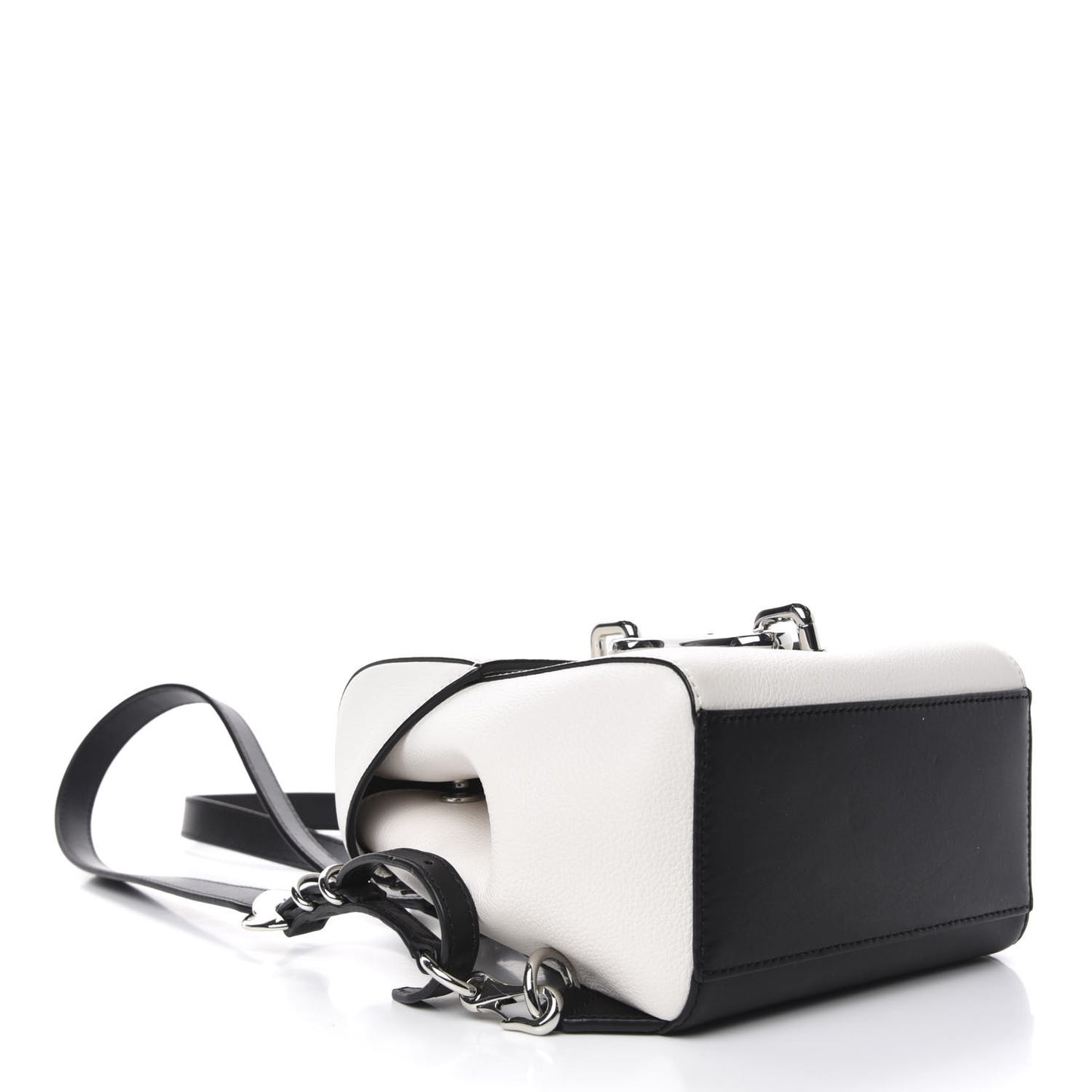 Calfskin Mini Hook Backpack White