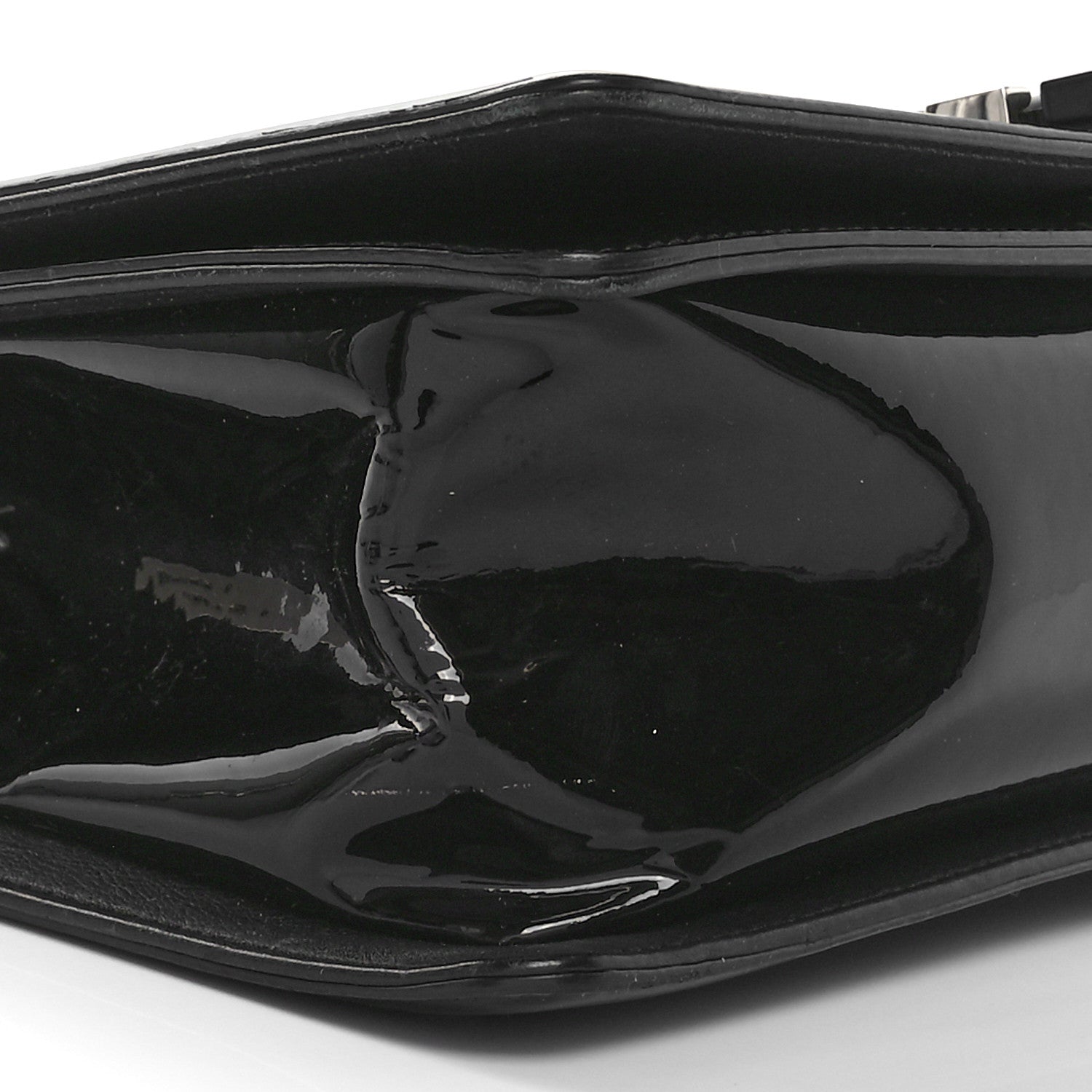 Chanel Patent Calfskin Quilted Medium Plexiglass Boy Flap Black 9 of 11