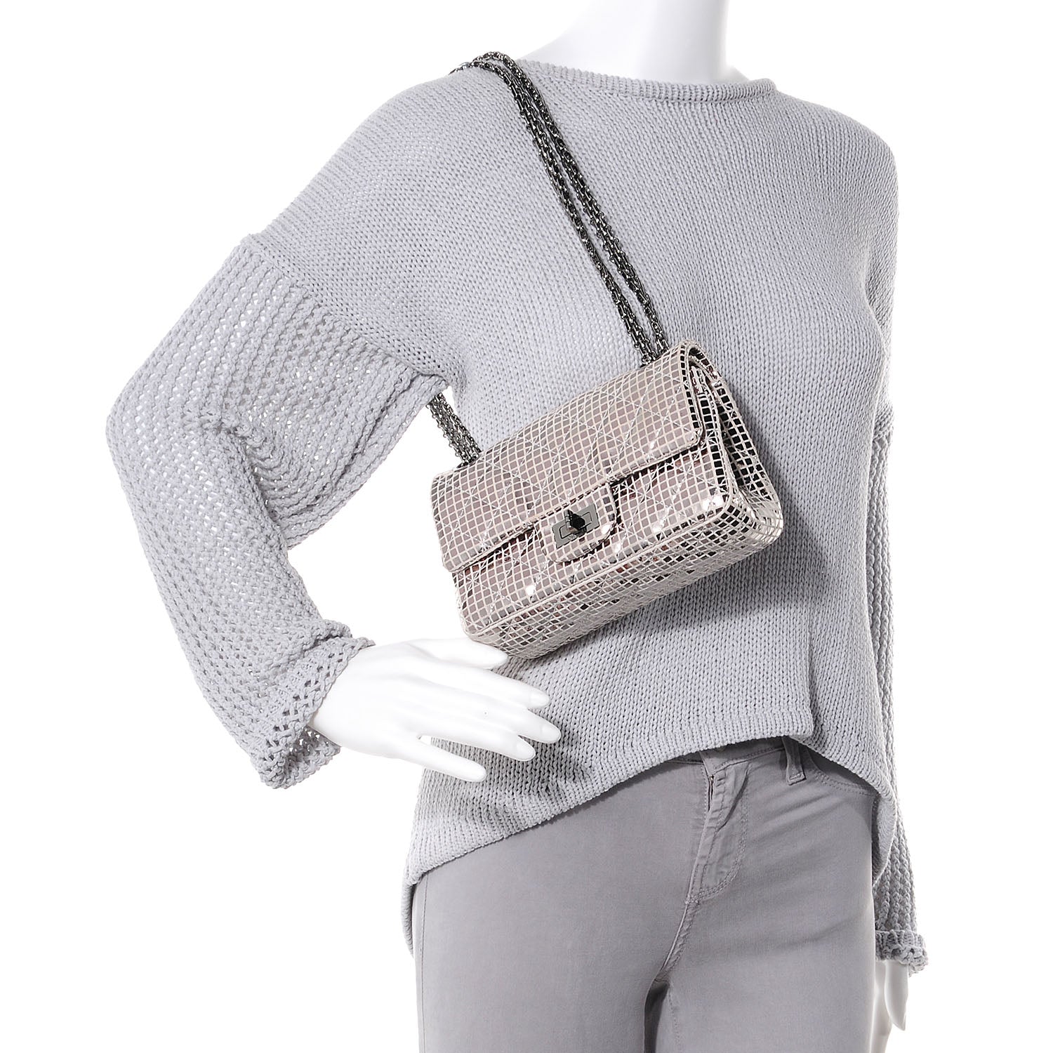 Chanel Mirror 2.55 Reissue 224 Flap Silver 2 of 9