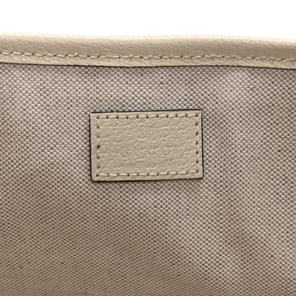 Gucci Textured Dollar Calfskin Medium Ophidia Shoulder Tote Bag  Mystic White 6 of 11