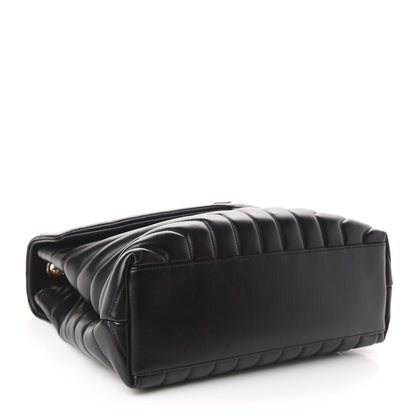 Saint Laurent Calfskin Y Quilted Monogram Medium Loulou Chain Satchel Black 3 of 10
