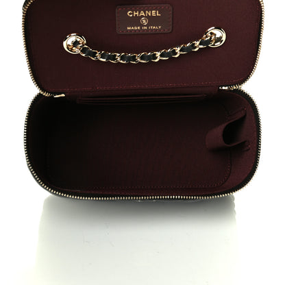 Chanel Lambskin Quilted Small Vanity Case With Chain Black 4 of 5