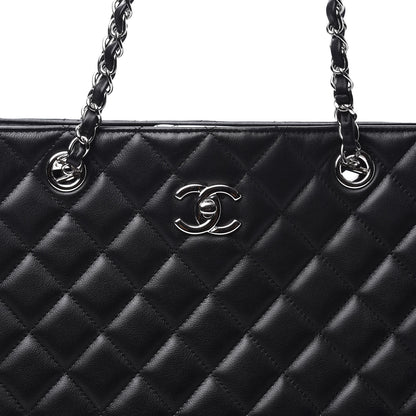 Chanel Calfskin Quilted Large Classic Shopping Tote Black 10 of 11