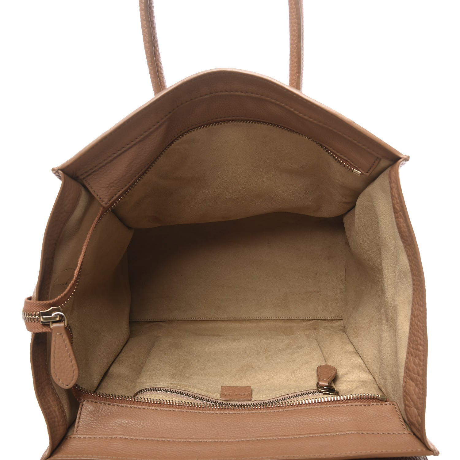 Celine Pebbled Calfskin Mini Luggage Camel 4 of 9
