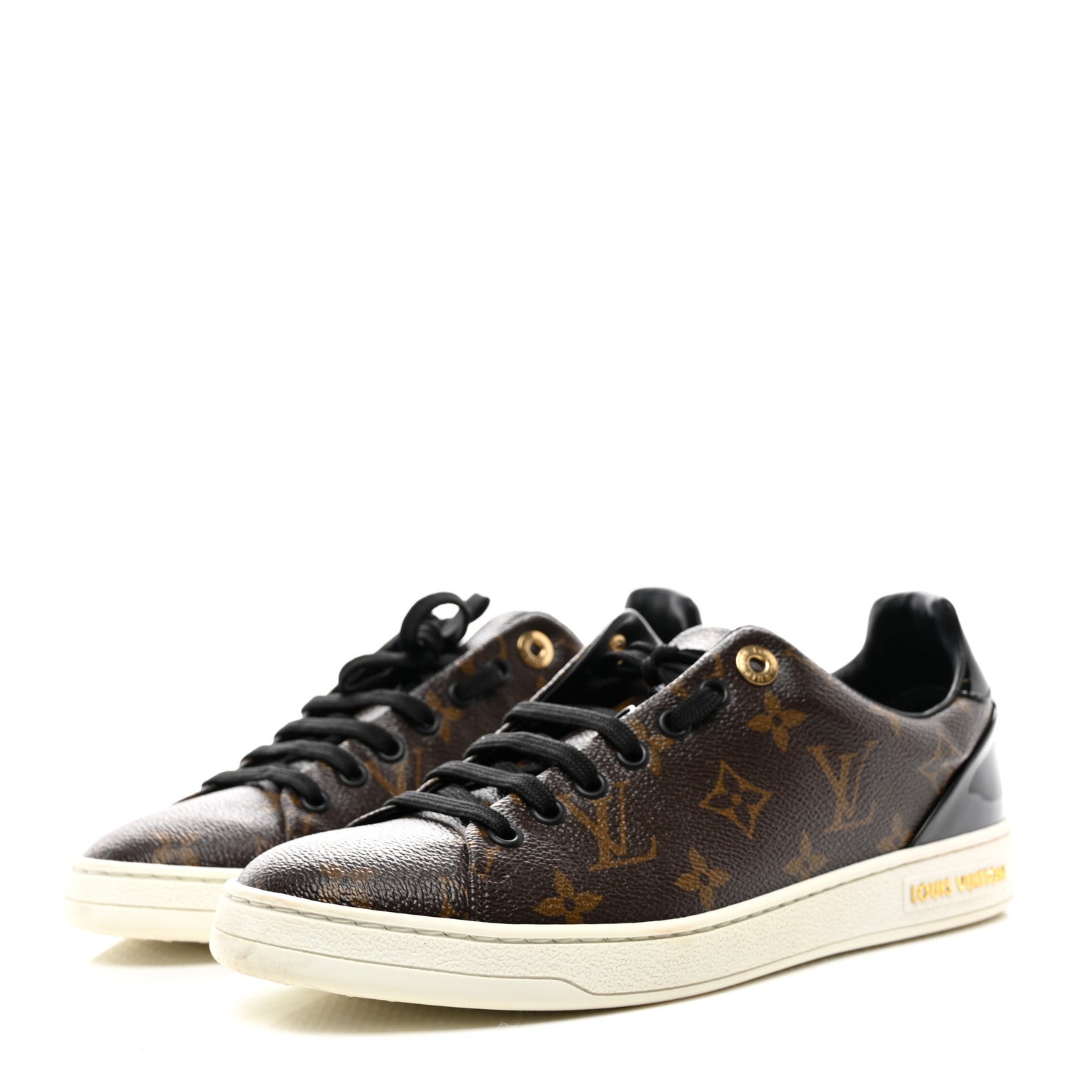 Louis Vuitton Patent Monogram Frontrow Sneakers 38.5 3 of 10