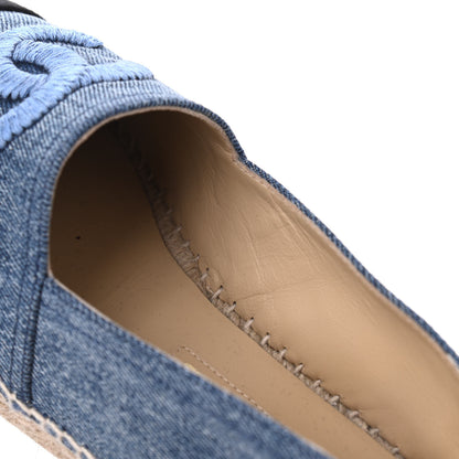 Chanel Denim CC Espadrilles 39 Blue Black 9 of 10