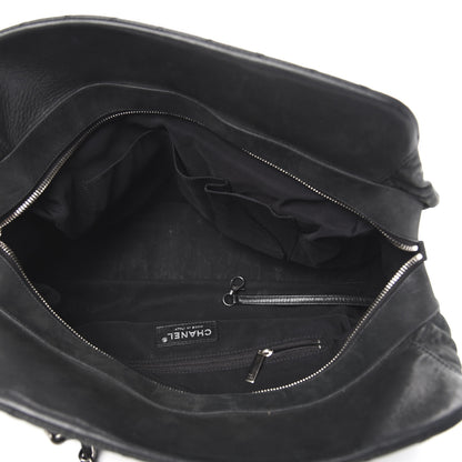 Chanel Iridescent Calfskin Chic Quilt Bowling Bag Black 5 of 14